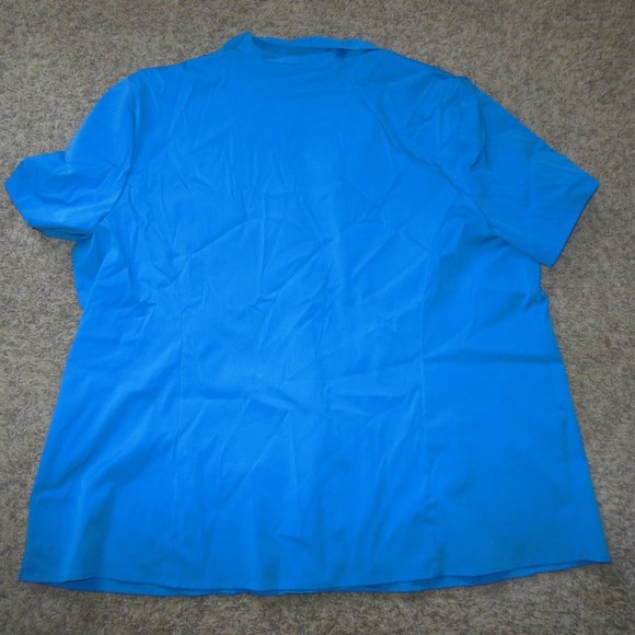 Addition Elle 24 3X Royal Blue Button Shirt - Picture 2 of 2